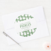 手作りのピクルス ラウンド ステッカー (封筒)