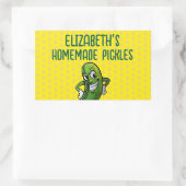 手作りのピクルス 長方形シール (バッグ)