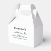 手作りのブルーベリージャム 愛を込めて追加テキスト フェイバーボックス (裏面サイド)