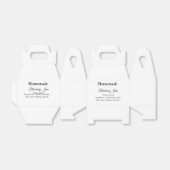 手作りのブルーベリージャム 愛を込めて追加テキスト フェイバーボックス (折り畳みなし)