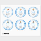 手作りのブルーベリーマフィン食品ラベル ラウンドシール (シート)