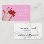 手作りのブローチ 名刺 (正面/裏面)