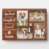 手作りのペット追悼写真コラージュ フォトプラーク (正面)