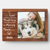 手作りのペット追悼写真プレート フォトプラーク (正面)