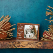 手作りのペット追悼写真記念プレート フォトプラーク (側面)