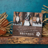 手作りのペット追悼名言＆写真コラージュ フォトプラーク (側面)