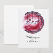 手作りのホリデーカードを考えて シーズンカード (正面/裏面)