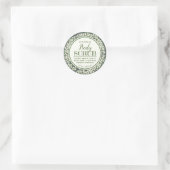 手作りのボディスクラブの材料 緑の植物性成分 ラウンドシール (バッグ)