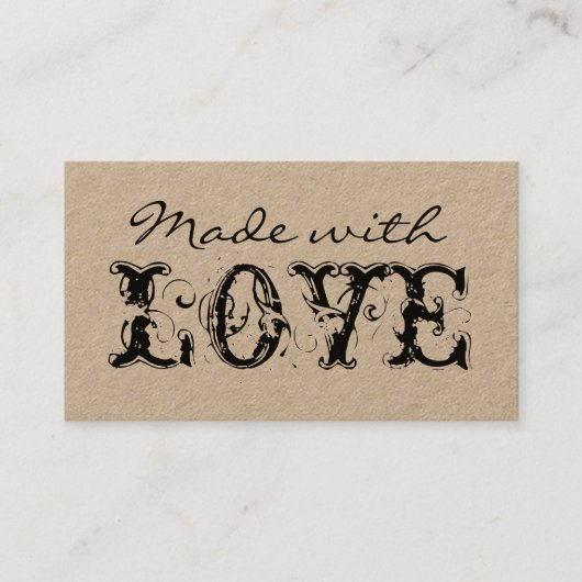 手作りのミニマリストモダンヴィンテージ 名刺 (正面)