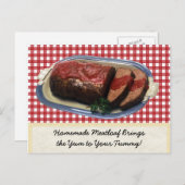 手作りのミートローフのポストカード ポストカード (正面/裏面)