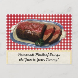 手作りのミートローフのポストカード ポストカード