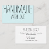 手作りのモダンシンプルトレンディー 名刺 (正面/裏面)