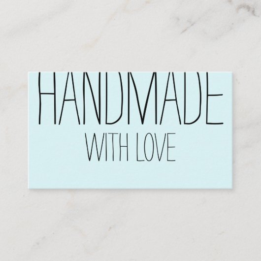 手作りのモダンシンプルトレンディー 名刺 (正面)