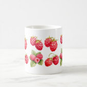 手作りのラズベリーアートマグ コーヒーマグカップ (中央)