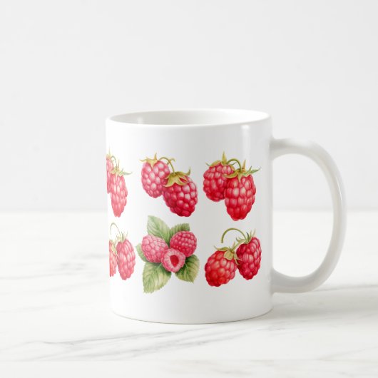 手作りのラズベリーアートマグ コーヒーマグカップ (右)