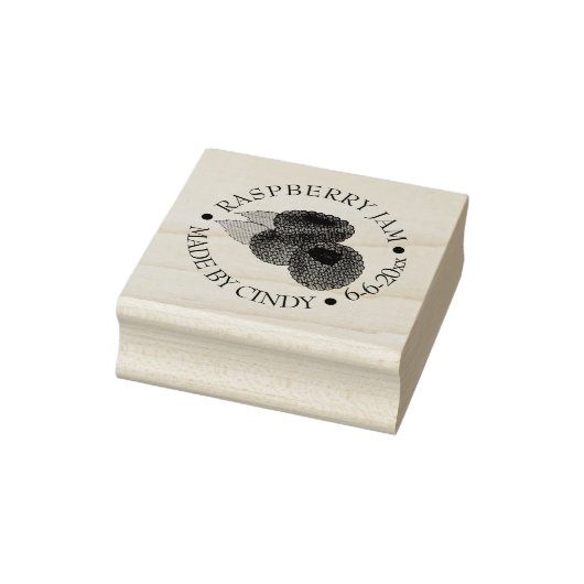 手作りのラズベリージャムゼリーが缶詰 ラバースタンプ (スタンプ)