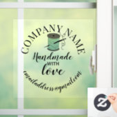 手作りのラブカンパニーネーム裁縫 ウィンドウサイン (ホーム)