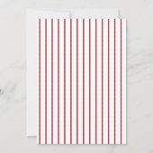 手作りのリノカットのホリーアートクリスマスカード 招待状 (裏面)