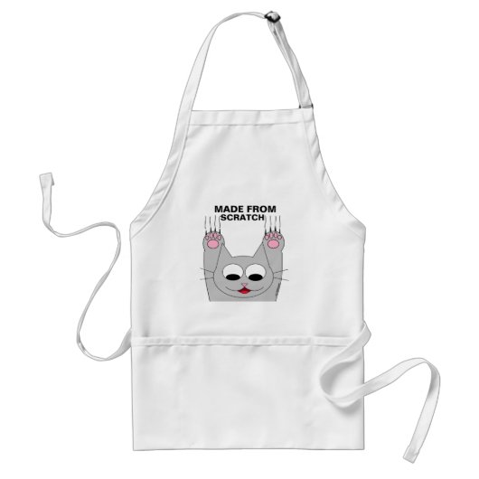 手作りの可愛い猫エプロン スタンダードエプロン (正面)