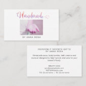 *~*手作りの工芸品手作り石鹸 名刺 (正面/裏面)