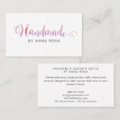 *~*手作りの工芸品手作り 名刺 (正面/裏面)