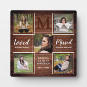 手作りの思い出の写真コラージュ記念プレート フォトプラーク (正面)