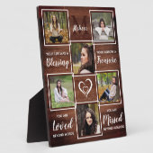 手作りの思い出の写真プレート フォトプラーク (側面)