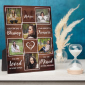 手作りの思い出の写真プレート フォトプラーク (側面)