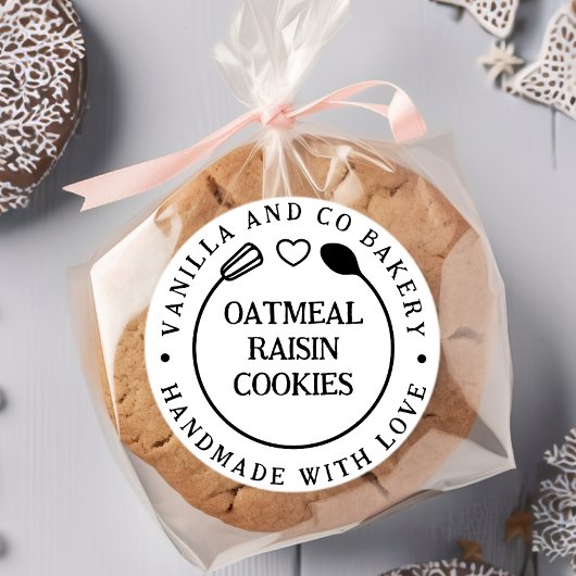 手作りの愛を込めたウィスクスプーンパン屋さん ラウンドシール