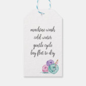 手作りの愛を込めて編みました ギフトタグ (裏面)