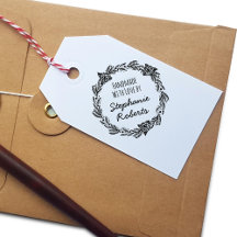 手作りの愛情こもったオリジナル丸型ゴムスタンプ