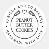 手作りの愛情 ホイスク ハート ベーカリー 事業 ラウンドシール (正面)