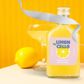 手作りの愛 現代的なピンクのクラフト リモンチェッロ ワイン スクエアシール