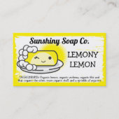 手作りの手作りバスシャボン玉黄 名刺 (正面)