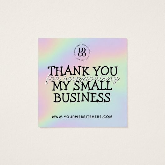 手作りの手作りビジネス感謝していあなた (裏面)