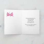 手作りの招待状のホステスへのお願い サンキューカード (内部)