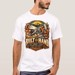 手作りの木工職人・大工・手鋸・工具 Tシャツ
