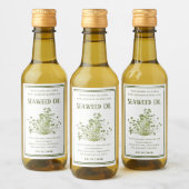 手作りの植物性海藻オイルラベル ワインラベル (ボトル)