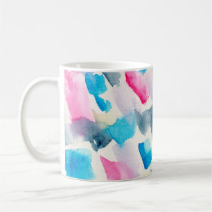 手作りの水彩抽象芸術筆画 コーヒーマグカップ
