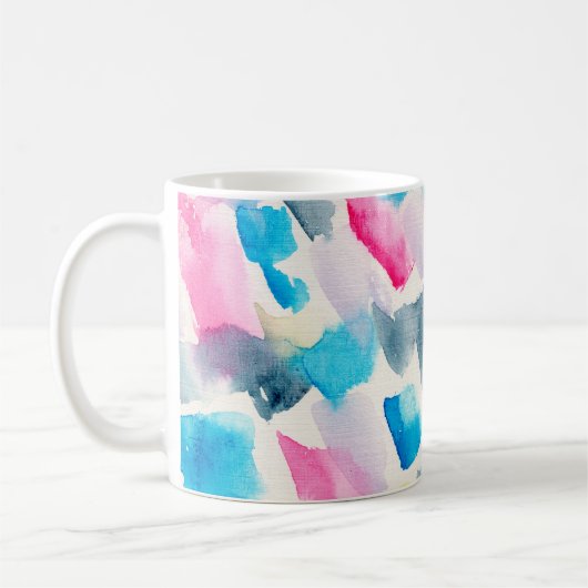 手作りの水彩抽象芸術筆画 コーヒーマグカップ (左)
