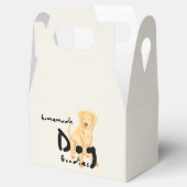 手作りの犬のおやつ | 手描きのラブラドールのギフト フェイバーボックス (オープン)