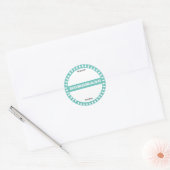 手作りの瓶に貼るパステルカラーの可愛いラベル ラウンドシール (封筒)