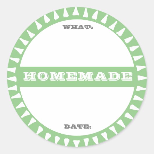 手作りの瓶に貼るパステルカラーの可愛いラベル ラウンドシール (正面)