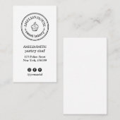 手作りの田舎のロゴカスタム社シンプル会 名刺 (正面/裏面)