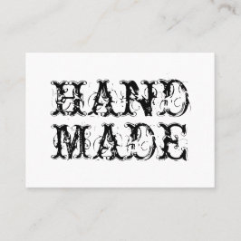 手作りの白黒シンプルヴィンテージ 名刺