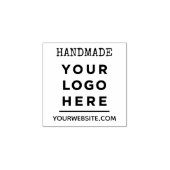 手作りの素朴なテキストとロゴ ラバースタンプ (インプリント)