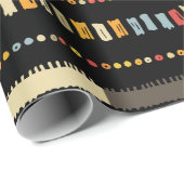 手作りの色ストライプの色鮮やかな部族シームレスpa ラッピングペーパー (ロールコーナー)