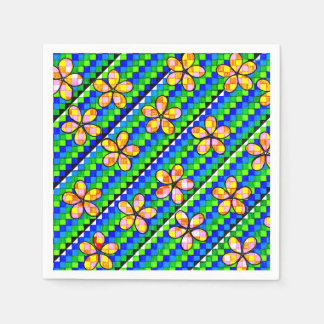 手作りの花のナプキン スタンダードカクテルナプキン