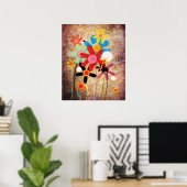 手作りの花 ポスター (ホームオフィス)