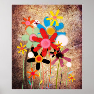 手作りの花 ポスター
